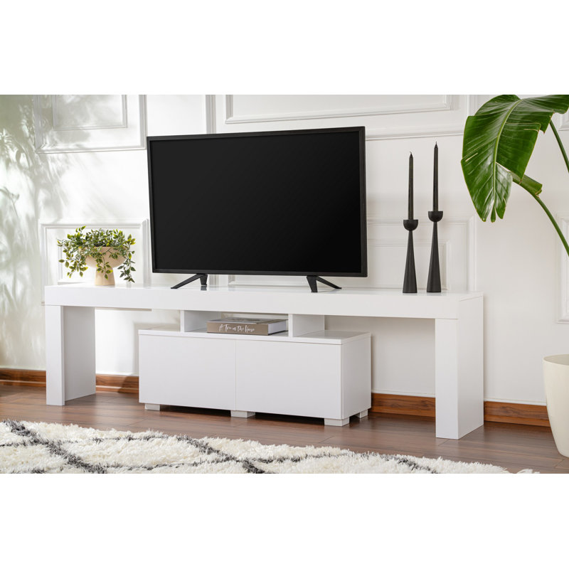 Nordure Unfinished TV Stand for TVs up to 75", White