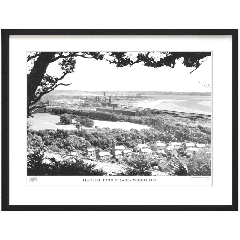 Llanelli, From Stradey Woods 1957 by Francis Frith - Single Picture Frame Print, 45cm H x 60cm W x 2.3cm D