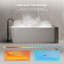 Baignoire de trempage blanche en coin droite 59 po x 29,5 po avec trop-plein et bonde escamotable pour salle de bain Monblari-132934691-126347336-130543458