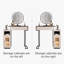 Coiffeuse de maquillage Chiquitha, plateau en verre, coin-1583939554