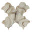 Virelle 9x9 in. White and Amber Brown Glossy Glass Arabesque, Fan Wall and Floor Tile (2.78 sq ft/case, 5-Pack)