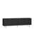 Modern Black Tv Stand With Fluted Facade, 68" Power Outlet, Storage For 55+ Inch Tv, Entertainment Center, Living Room Shelf And Compartments, Center Media Cabinet-289069815