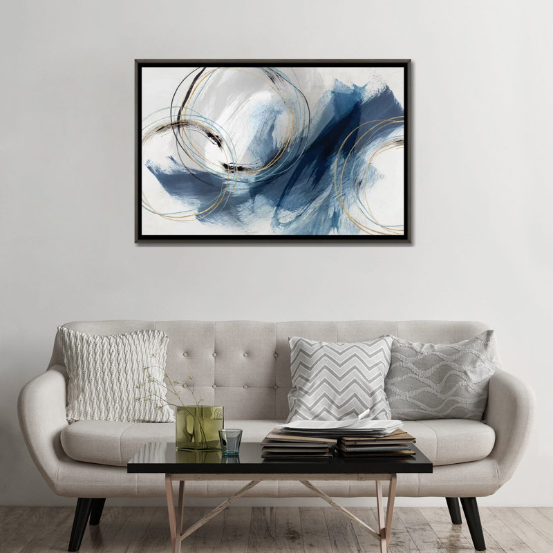 Detour by Isabelle Z Graphic Art Print, 26" H x 40" W, Floater Framed Canvas, Dark Rustic Wood