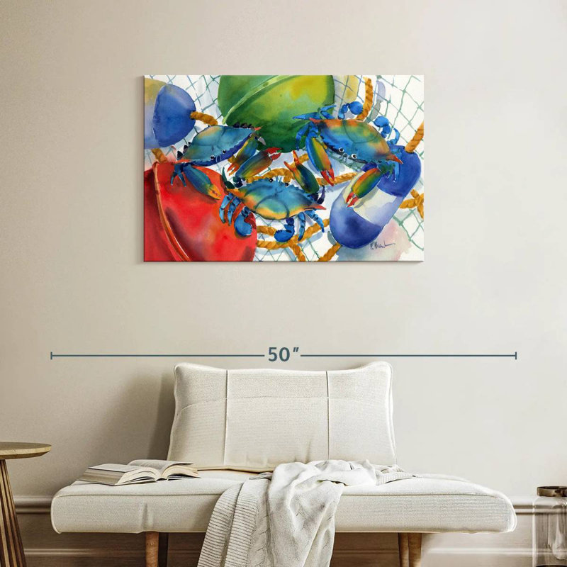 Brampt Crabs And Floats, 24" H x 36" W