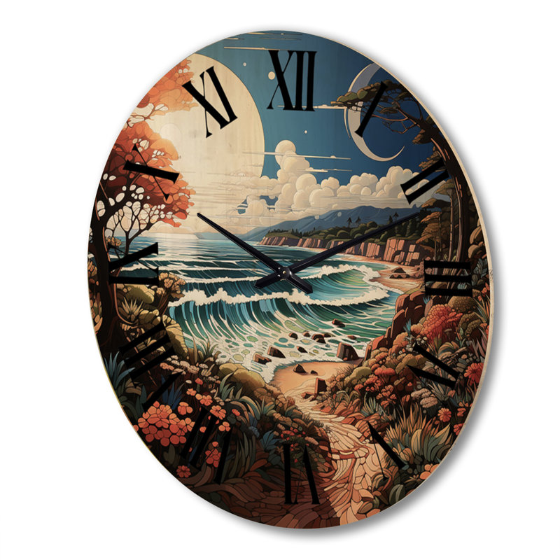 Solid Wood Wall Clock, Extra Large