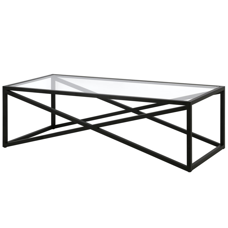 Table basse Calix, Bronze noirci, L 54 po x P 24 po x H 17 po