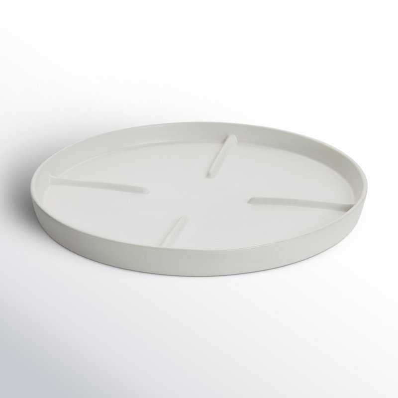 Noha Saucer, Blanc, H 1,25 po x l 13 po x P 13 po