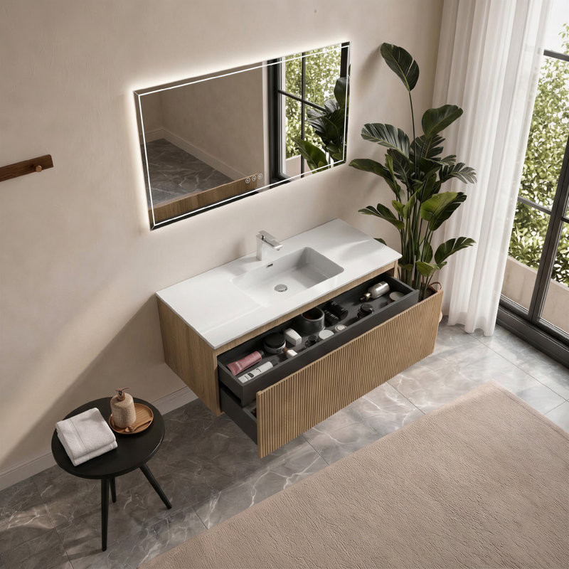 Bathroom Vanity with Resin Top, 48S