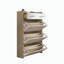 Armoire à chaussures avec 3 portes et 2 tiroirs, grand espace de rangement-278285145