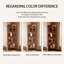 Armoire de coin en bois de noyer clair