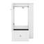 Meuble-lavabo de 20 po avec lavabo, porte à fermeture en douceur et rangement latéral et papier hygiénique, meuble-lavabo de salle de bain avec tiroir-869552589