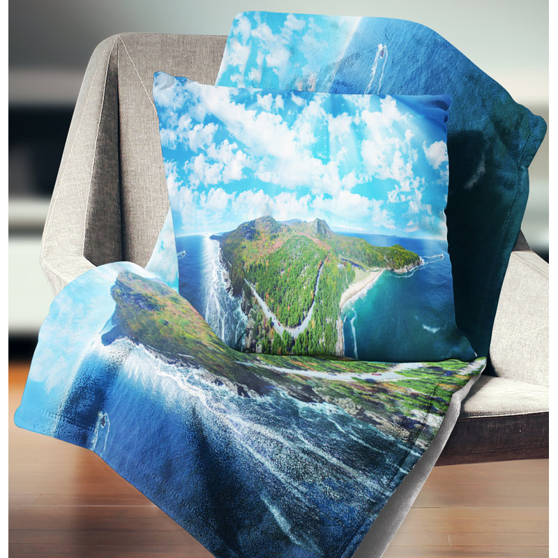 Photographie, panoramique, coussin, parc national Acadia, 16 po x 1 po, Coussin décoratif