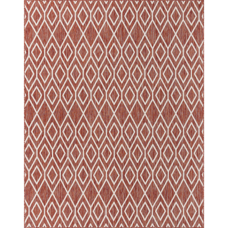 Geometric Indoor / Outdoor Area Rug, Rectangle 239 x 305cm