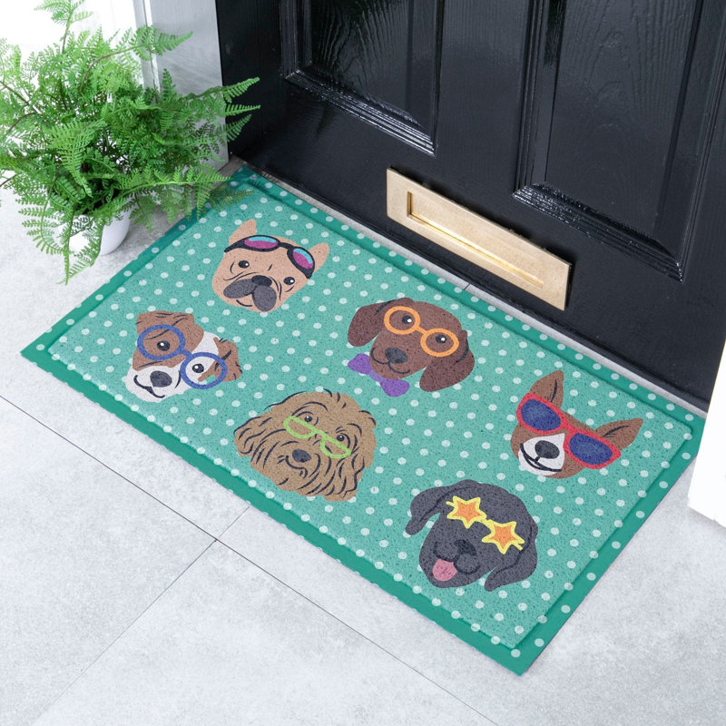 Non-Slip Polka Dots Doormat