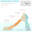 Glissade avec cerceau - pliable et charmant 18 mois 4 ans Blue Joy Divertissant