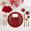 Christmas Berries Vegan Leather Round Pebble Placemat-535729856
