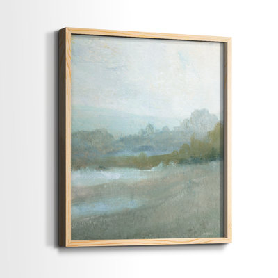 «Azure Valley II», reproduction encadrée - bois massif