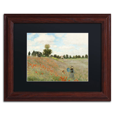 «Wild Poppies Near Argenteuil» par Claude Monet - reproduction d'art sur toile