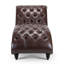 Chaise longue sans accoudoirs touffetée