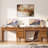 47" Computer Desk With 3 Drawers, Brown Office Desk With File Cabinet