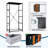 4 Drawer Dresser for Bedroom, Narrow Chest of Drawers, Wooden Top and Study Iron Frame 18"x37.5"-(WxH)