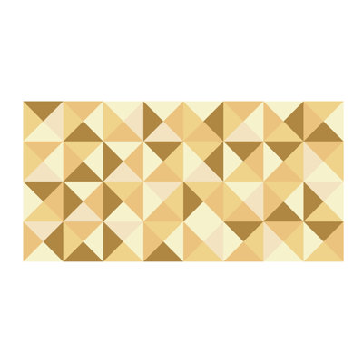Décalcomanie murale palette à motif géométrique abstraite