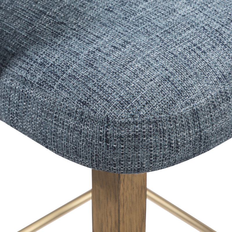 Tabouret de comptoir Elsie, Indigo/Medium Oak