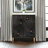 Bahtie Farmhouse Distressed Boho 2 Door Embossed Storage Cabinet With Ring Motif-925146659