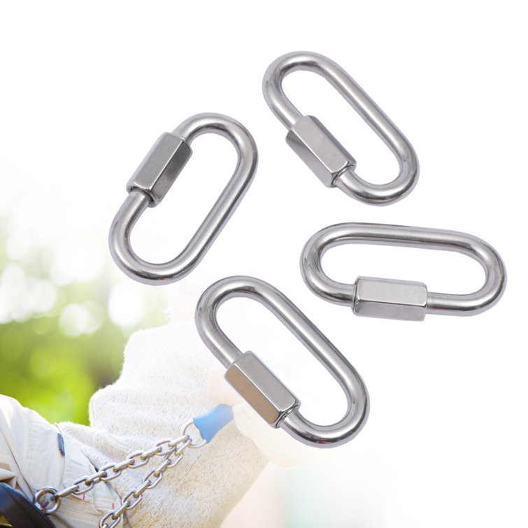 DALELEE Locking Carabiners Heavy Duty Chain Connector Lifting Hooks Trailer  Connector