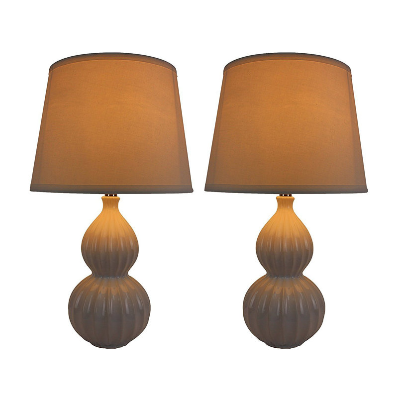 Tinsley Ceramic Table Lamp, White
