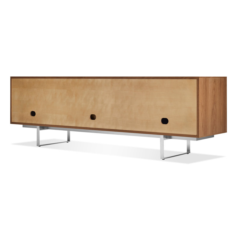 Series 11 Media Console, Walnut/Stainless Steel