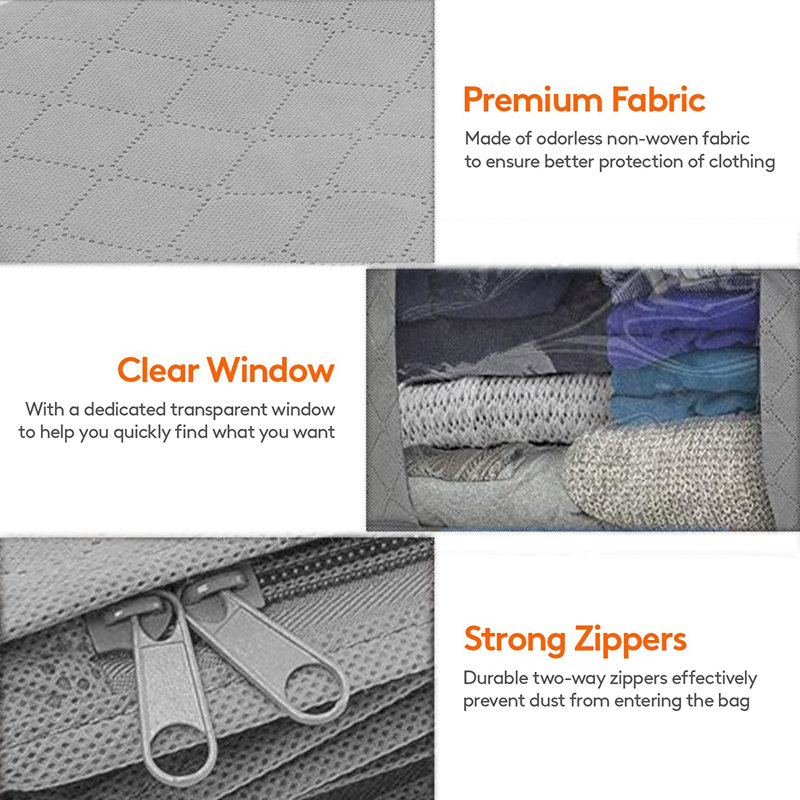 Rebrilliant Fabric Bin, Gray