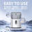 COWSAR 33 Lb. Daily Production Nugget Clear Ice Countertop Ice Maker, Sonic Ice, Self-Cleaning, Shell Type Lid, Continuous ice making-101527786
