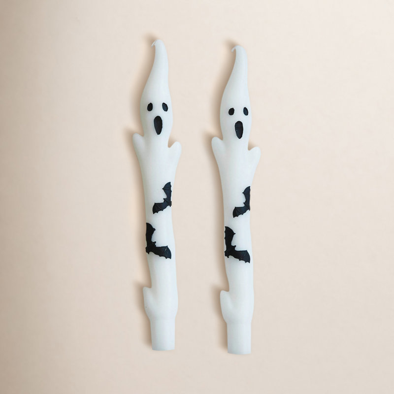 Unscented Ghost Shaped Taper Candles