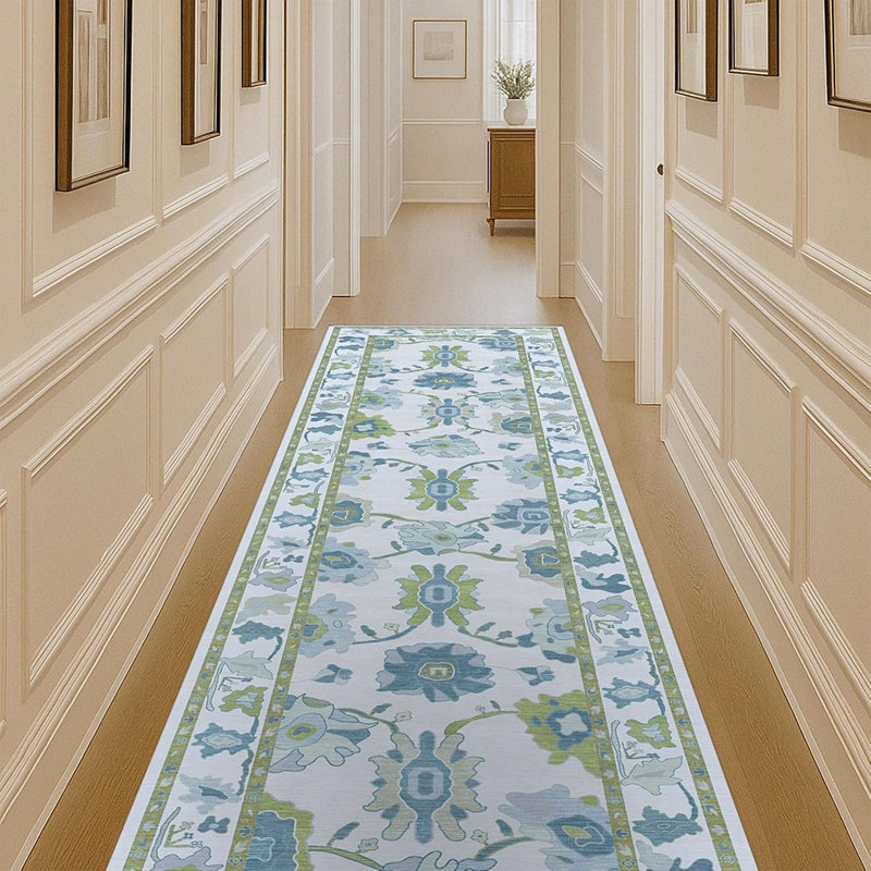 Tapis vert vert Oushak