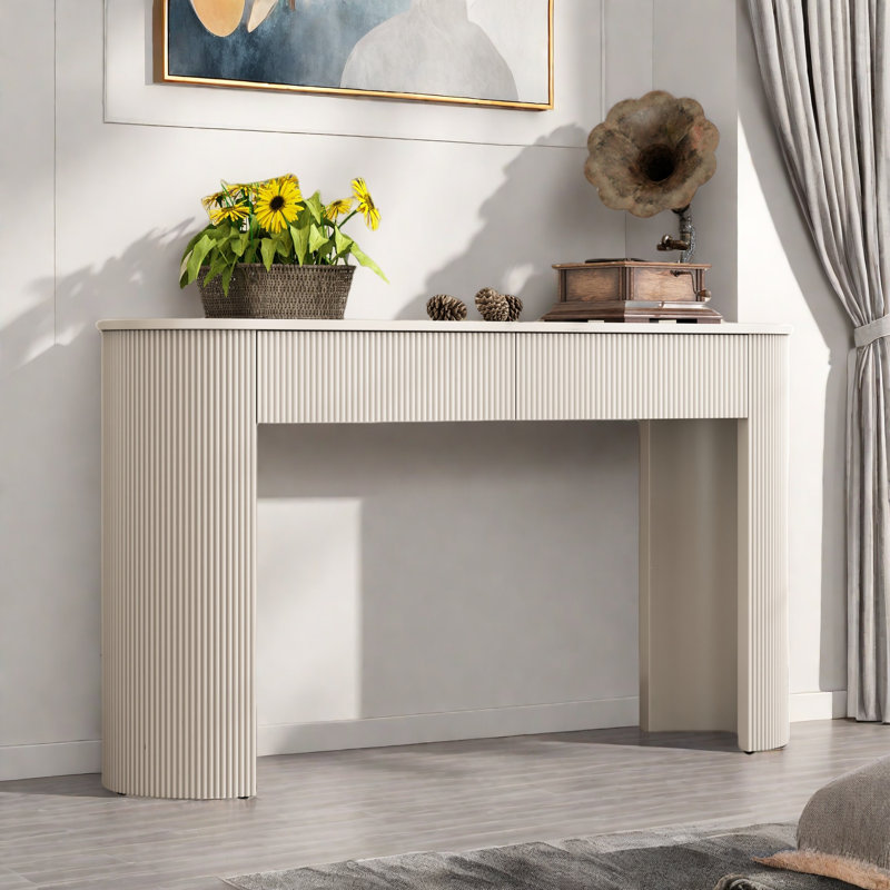 Console moderne avec 2 tiroirs