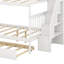 Lit superposé double avec lit gigogne et escalier-357197015