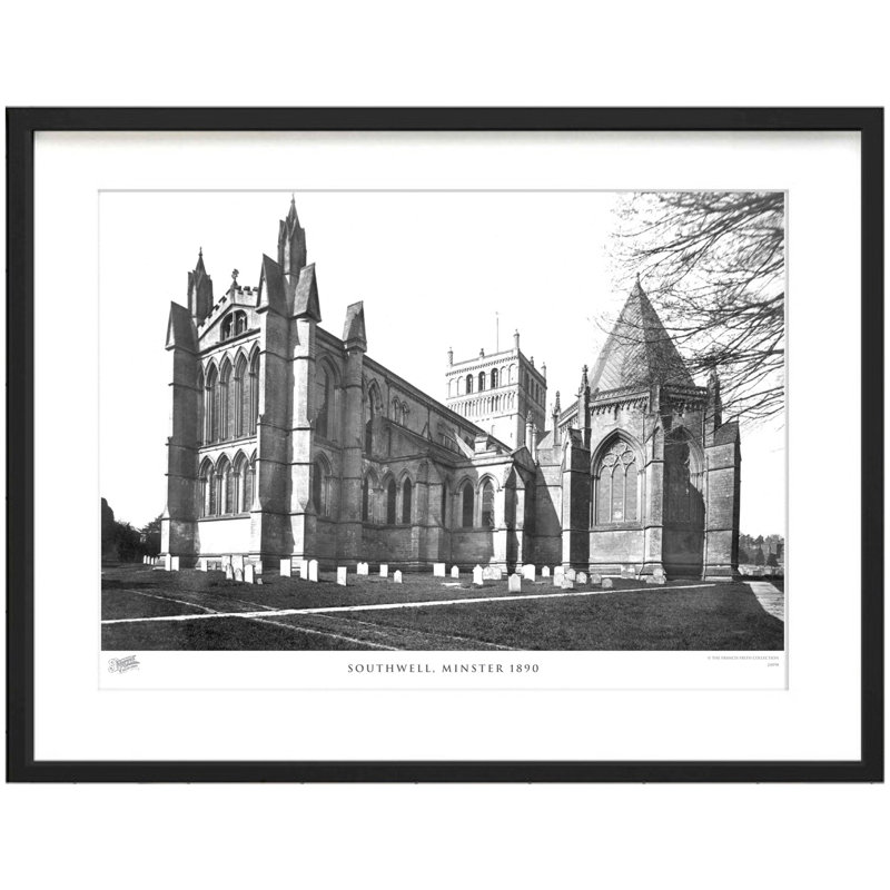 Southwell, Minster 1890 - Single Picture Frame Print, 40cm H x 50cm W x 2.3cm D