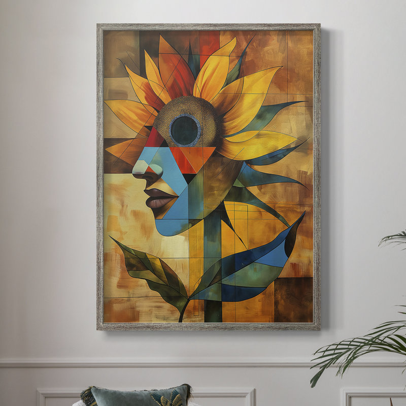 «FLORAL Series CDLxxxvii», reproduction encadrée - bois massif, H 11 po x l 9 po
