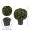 Ensemble de 2 buis artificiels Pure Garden