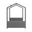 Velvet House Bed Wood Bed-953842429