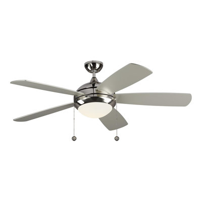 Ventilateur de plafond standard à 5 pales de 52 po avec chaînette et ensemble d'éclairage inclus Stembridge