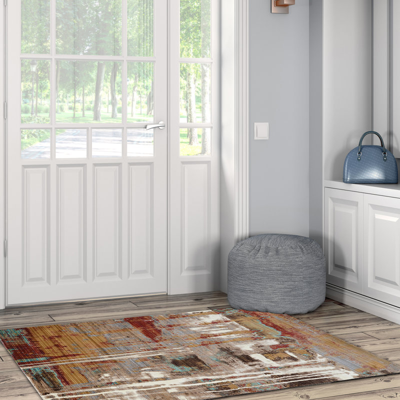 Tapis beige Crittenden, Rectangle 3 pi x 5 pi