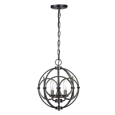 Luminaire suspendu sphère 3 lumières Stirling