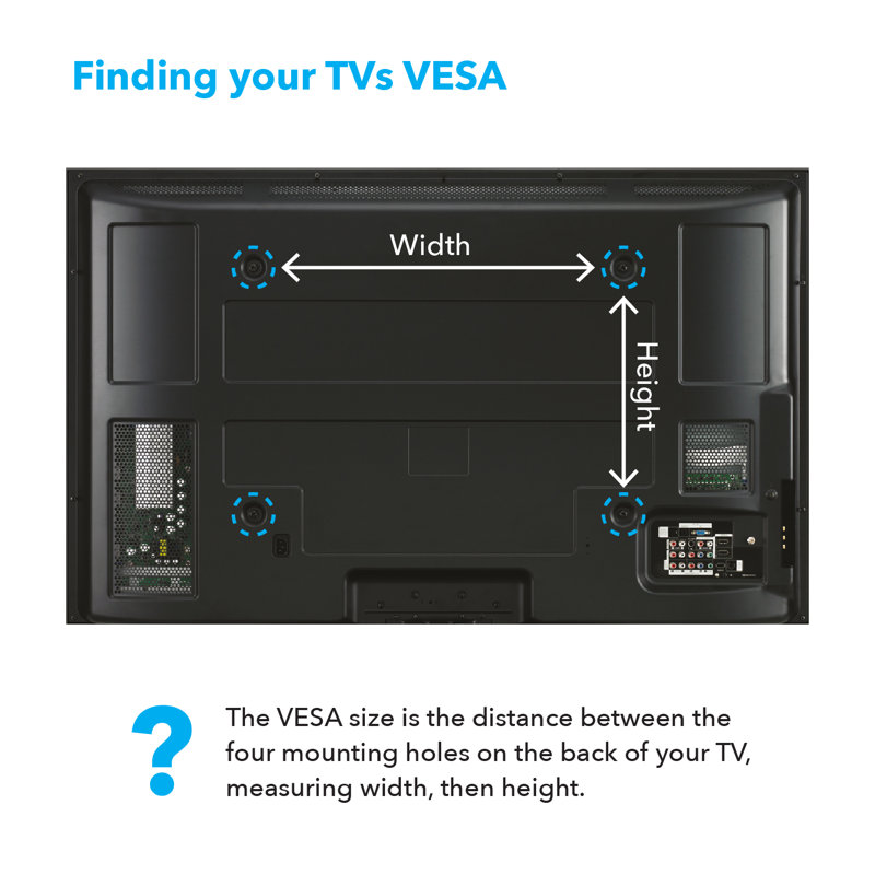 All In One Tilt & Turn Tv Wall Mount For TVs Up To 47" With Av Shelving