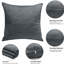 Aspire Homeware Diamond-Pattern Square Velvet Cushion Cover-215452019-214866928