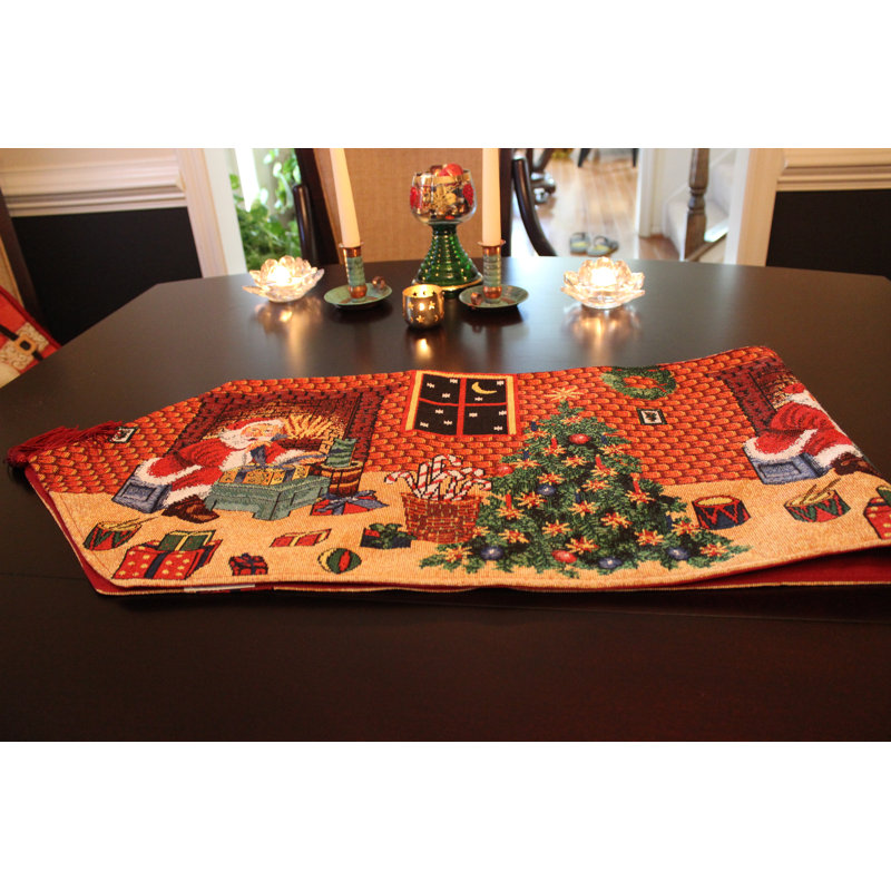 Last Minute Preparation Christmas Table Runner, 13" W x 72" D