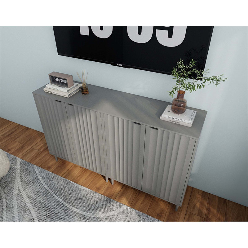 Armoire de rangement moderne avec un design compact et un rangement polyvalent, parfait pour les petites cuisines et les appartements.