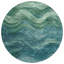 Machine Washable Indoor/Outdoor Cinead ACN1700 Teal 9' x 12' Rug-104611319
