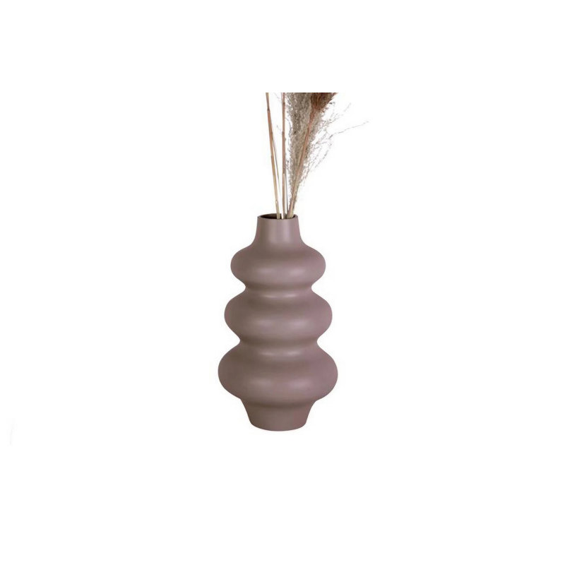 Cristell Ceramic Table Vase, 22cm H x 8cm W x 20cm D, Pink